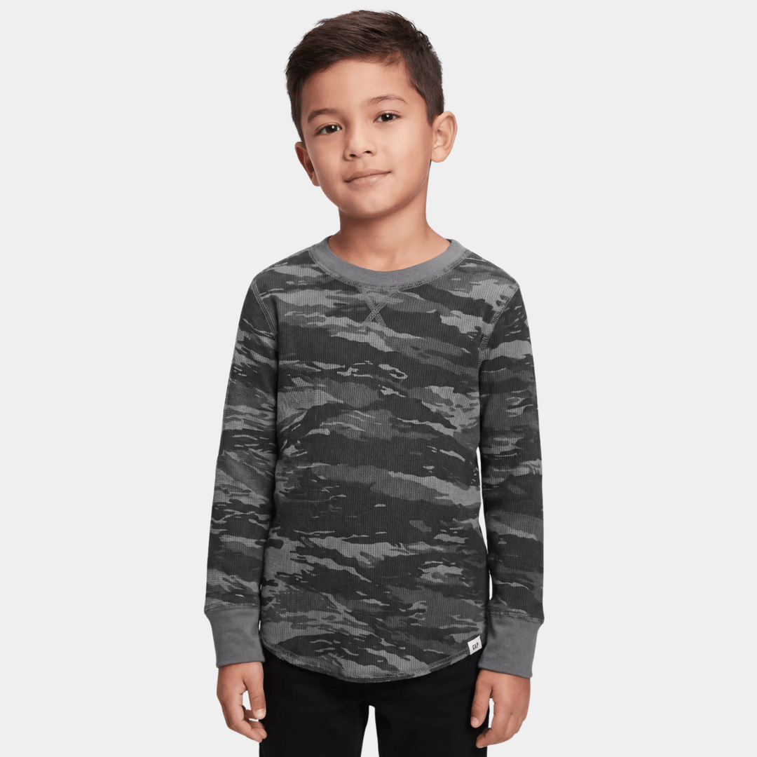 Boys Camo GAP Long Sleeve T-shirt from You Know Who's