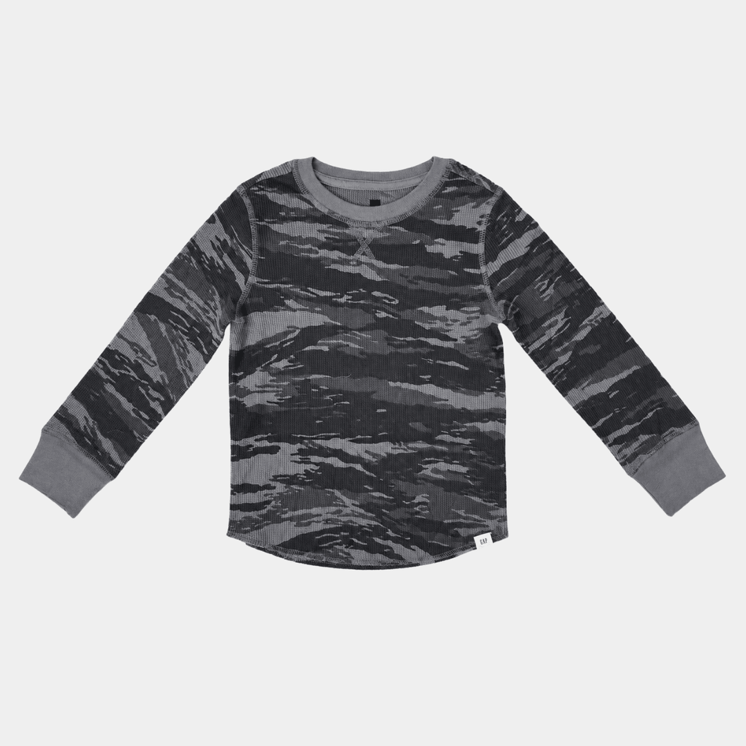 Boys Camo GAP Long Sleeve T-shirt from You Know Who's