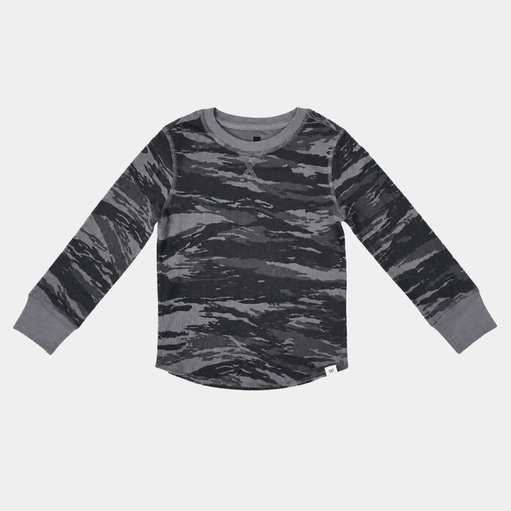 Boys Camo GAP Long Sleeve T-shirt from You Know Who's