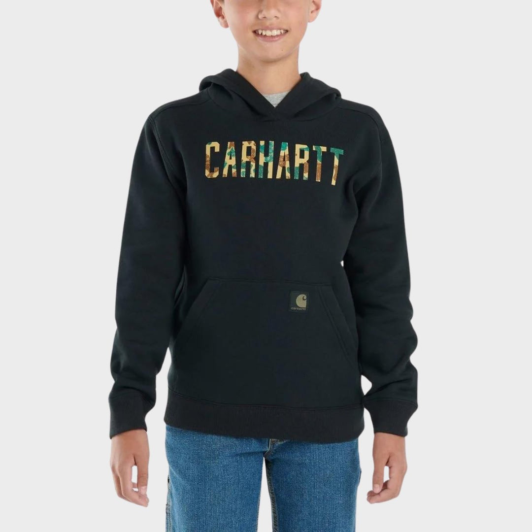 Boys Carhartt Black Camo Hoodie from You Know Who's