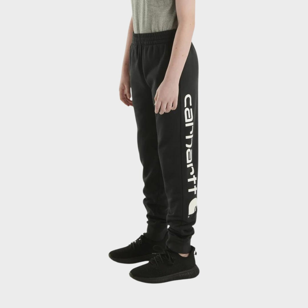 Boys Carhartt Black Logo Joggers from You Know Who's