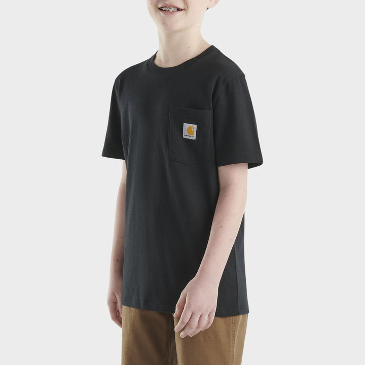 Boys Carhartt Black T-Shirt With Pocket from You Know Who's