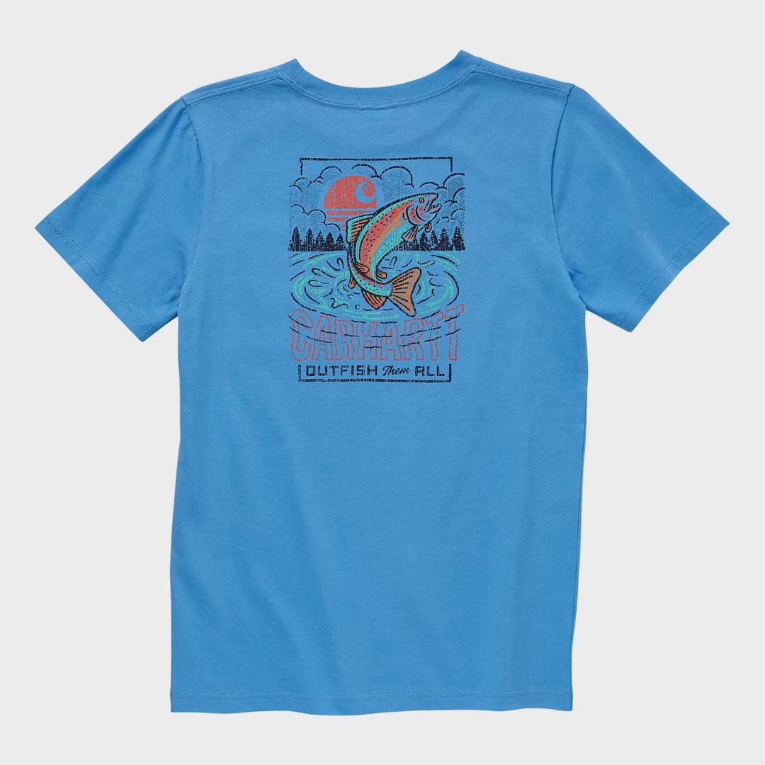 Boys Carhartt Blue Outfish T-Shirt from You Know Who's