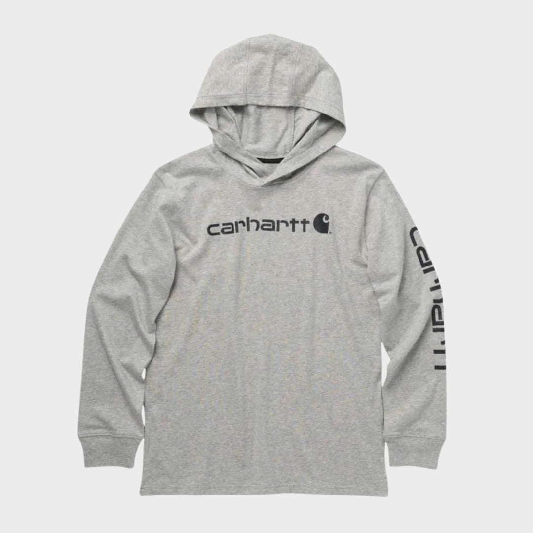 Boys Carhartt Grey & Black Hooded Top from You Know Who's