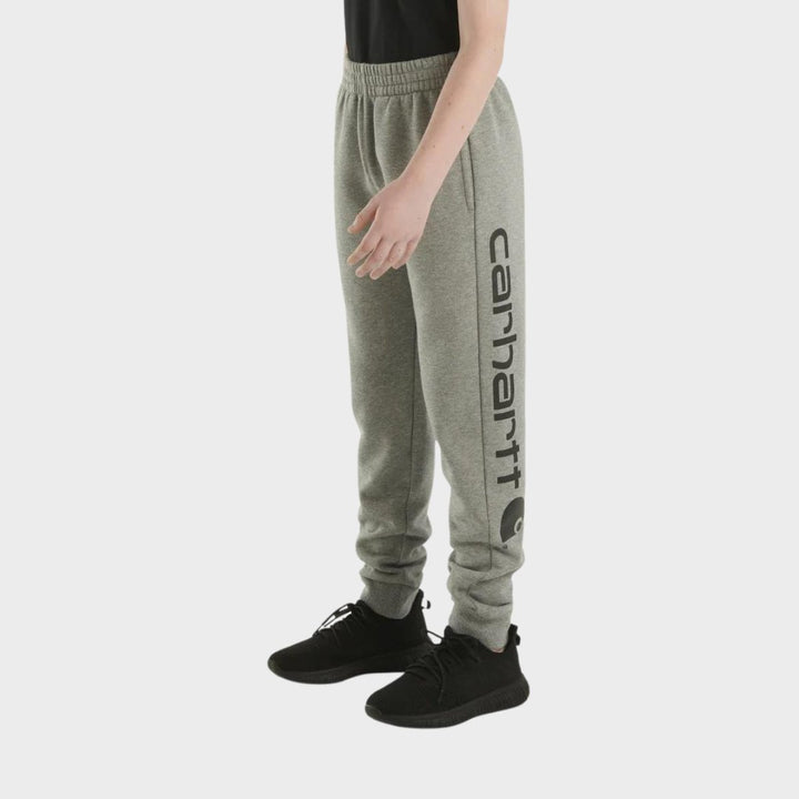 Boys Carhartt Grey Logo Joggers from You Know Who's