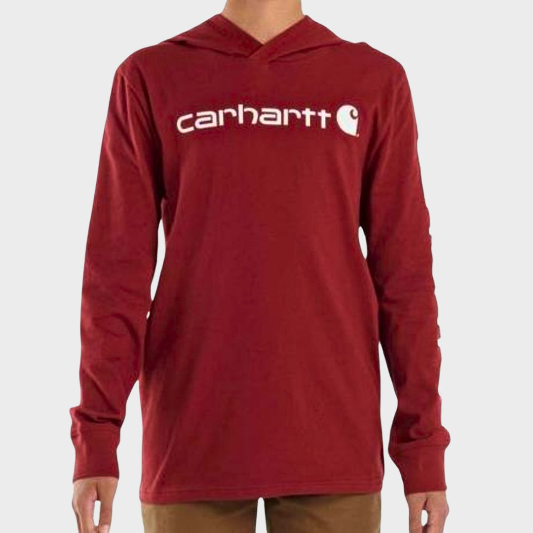 Boys Carhartt Maroon Hooded Top from You Know Who's