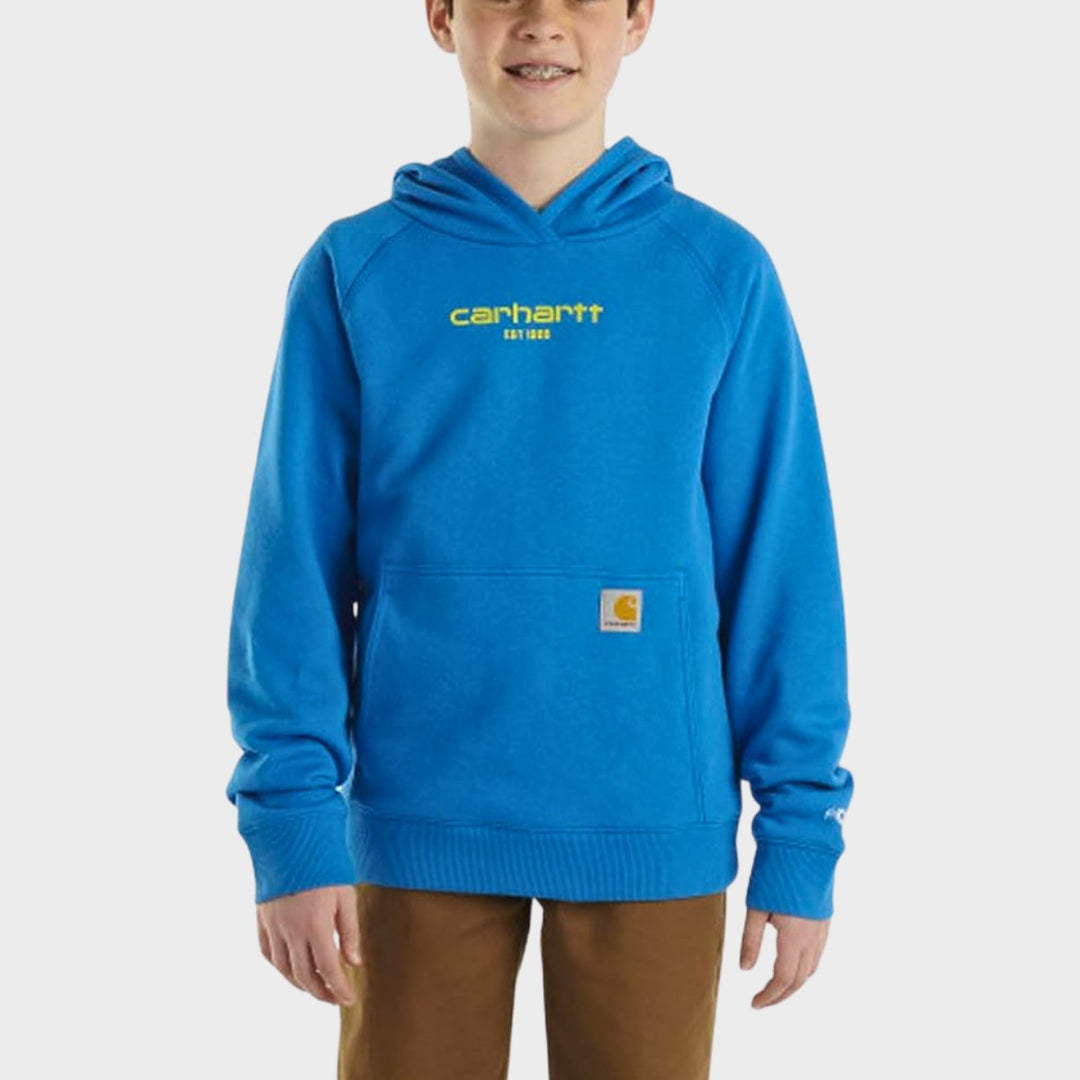 Boys Carhartt Neon Text Hoodie from You Know Who's