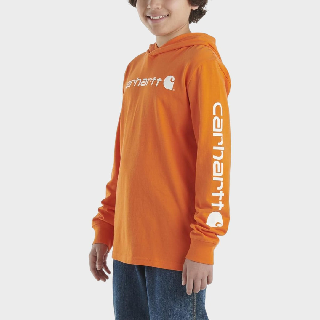 Boys Carhartt Orange Hooded Top from You Know Who's