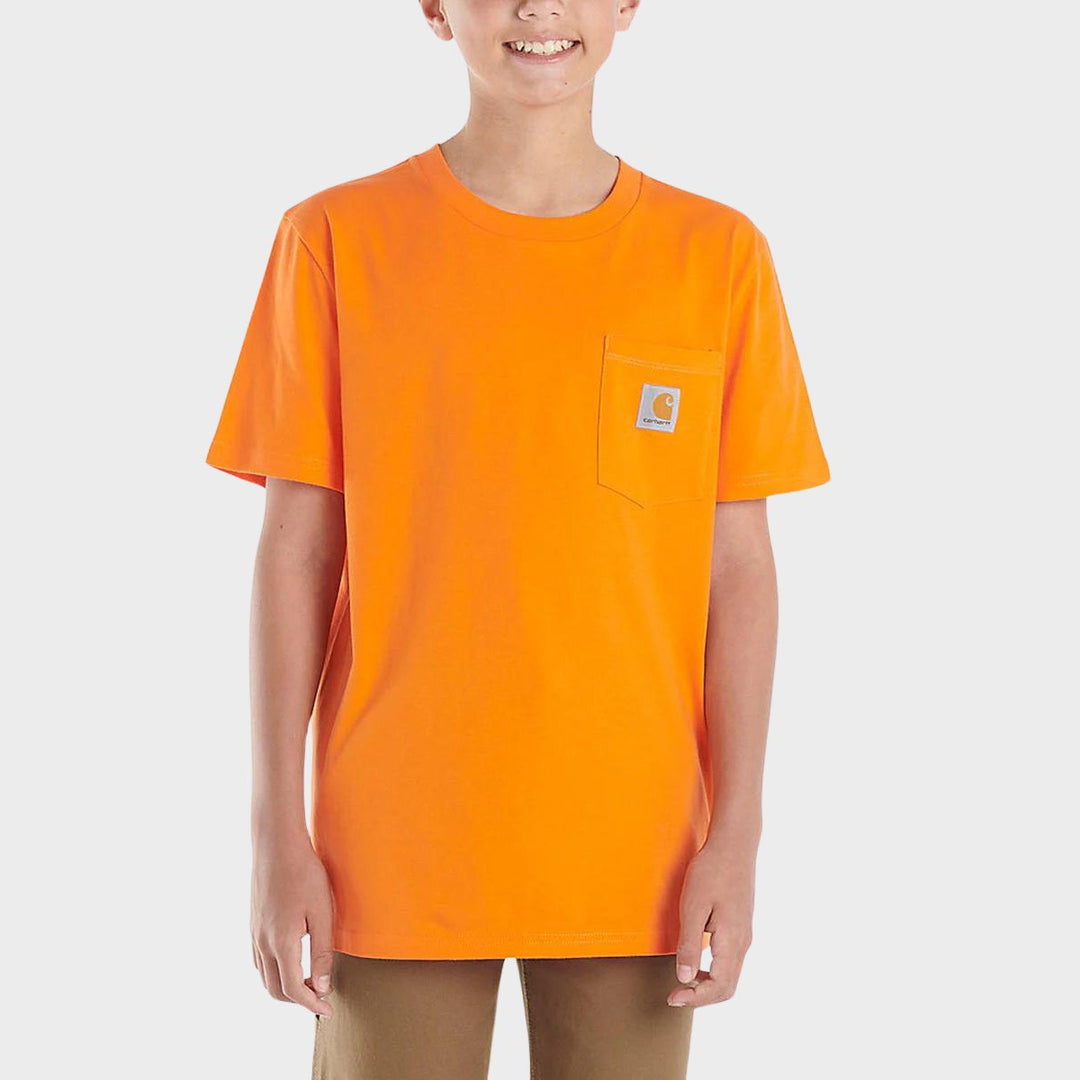 Boys Carhartt Orange T-Shirt With Pocket from You Know Who's