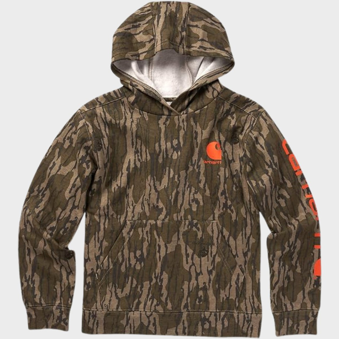 Boys Carhartt Small Logo Hoodie Camo from You Know Who's