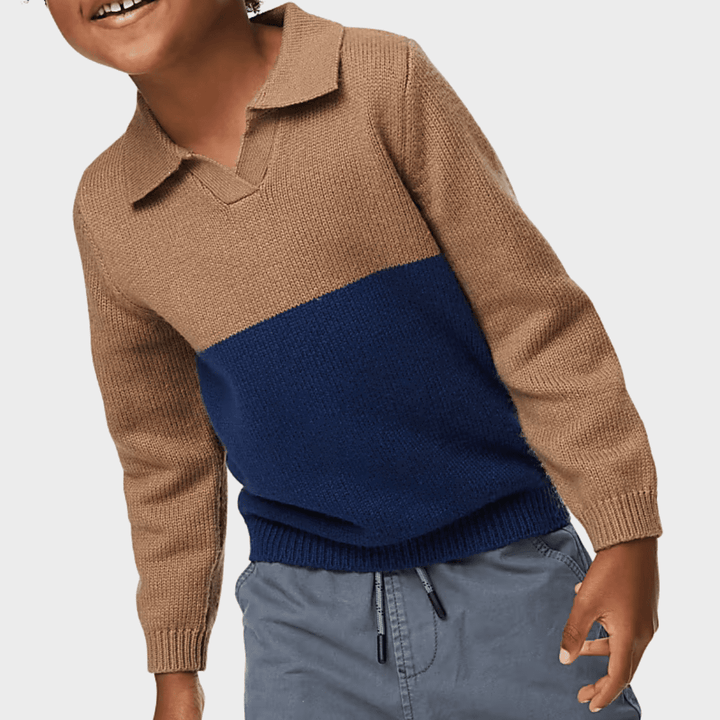 Boys Colour Block Jumper from You Know Who's