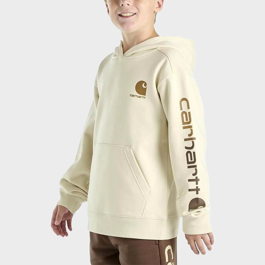 Boys Cream Carhartt Hoodie from You Know Who's