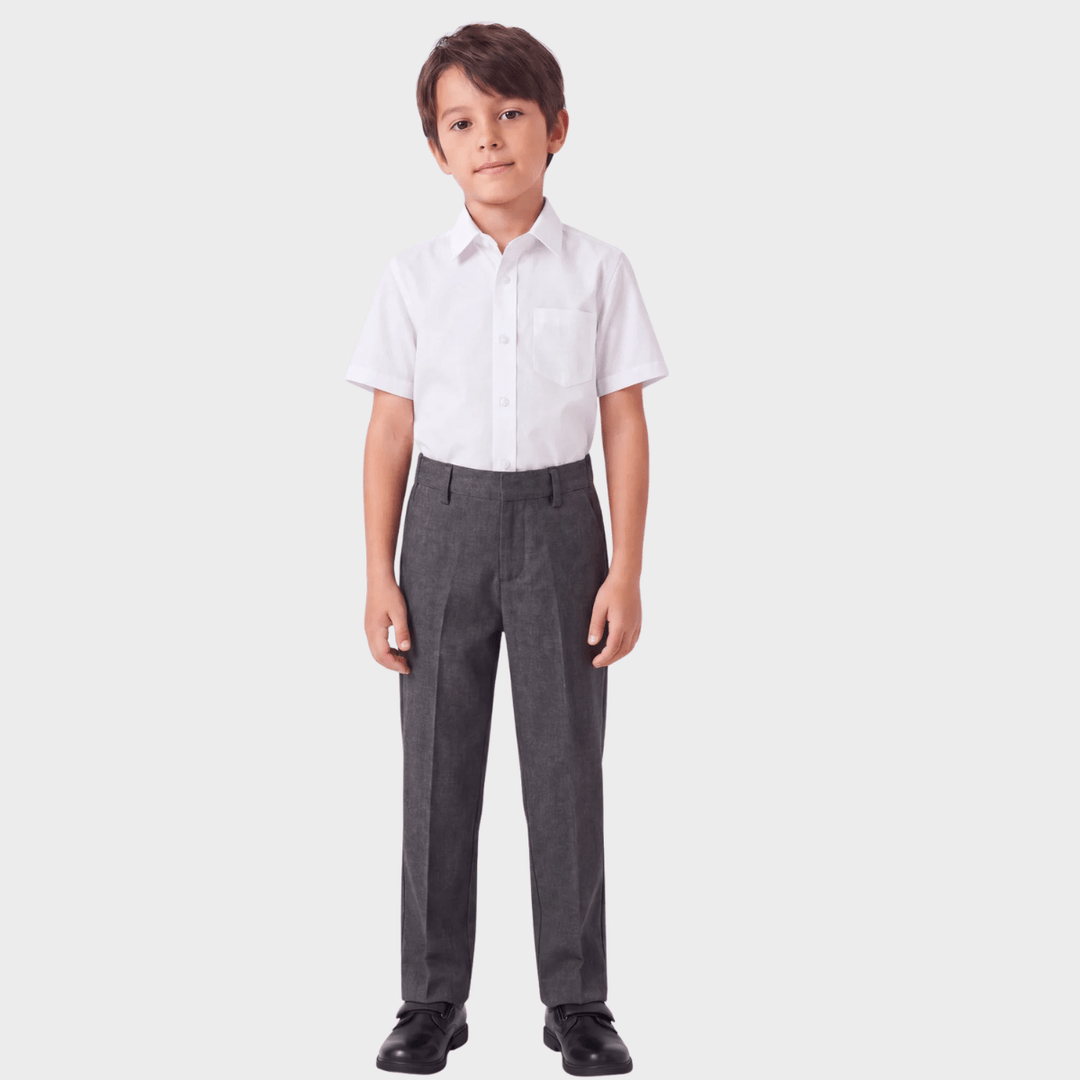 Boys Grey 2pk School Trouser from You Know Who's