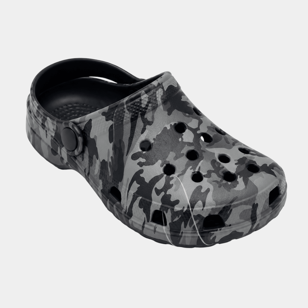 Boys Grey Camo Clogs from You Know Who's