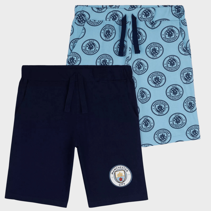 Boys Man City 2pk Lounge Shorts from You Know Who's