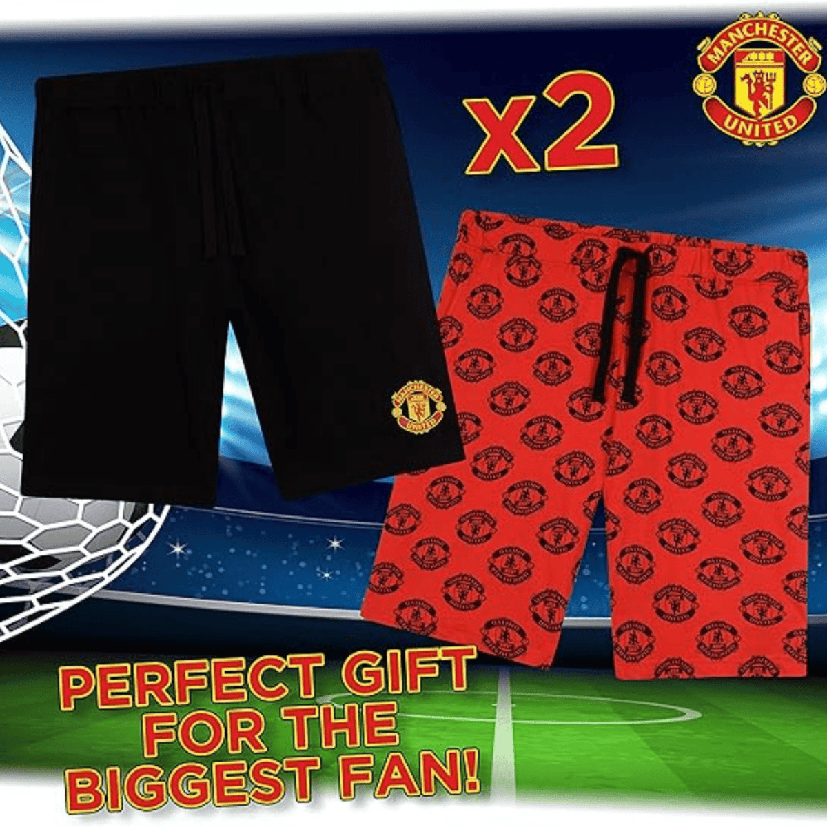 Boys Man United 2pk Lounge Shorts from You Know Who's