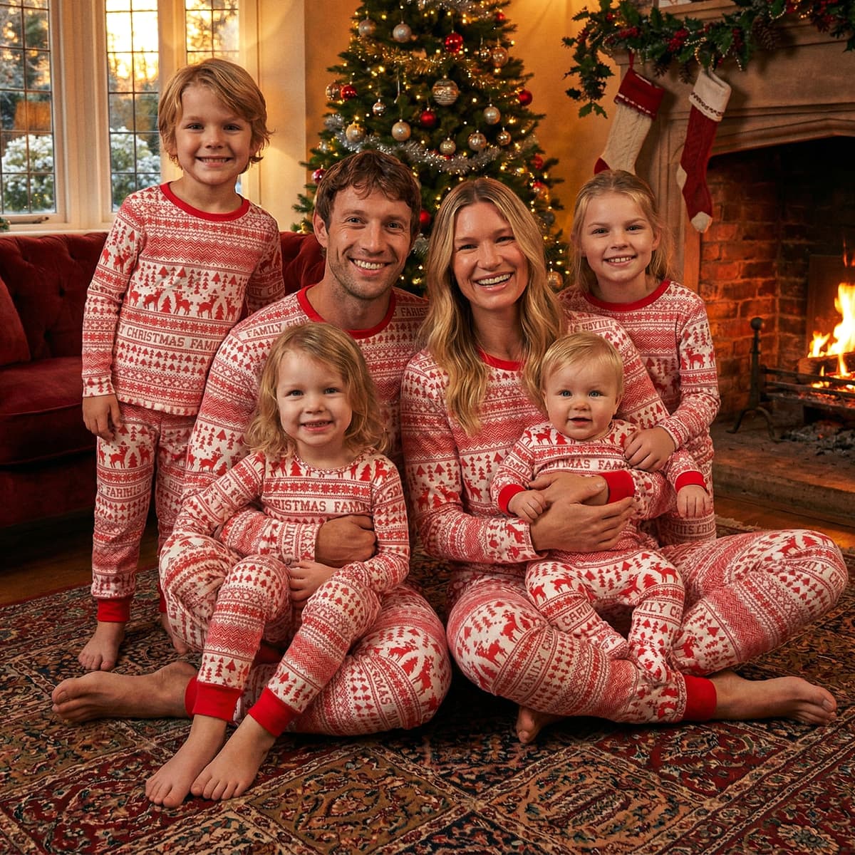 Boys Matching Family Christmas Pyjamas from You Know Who's