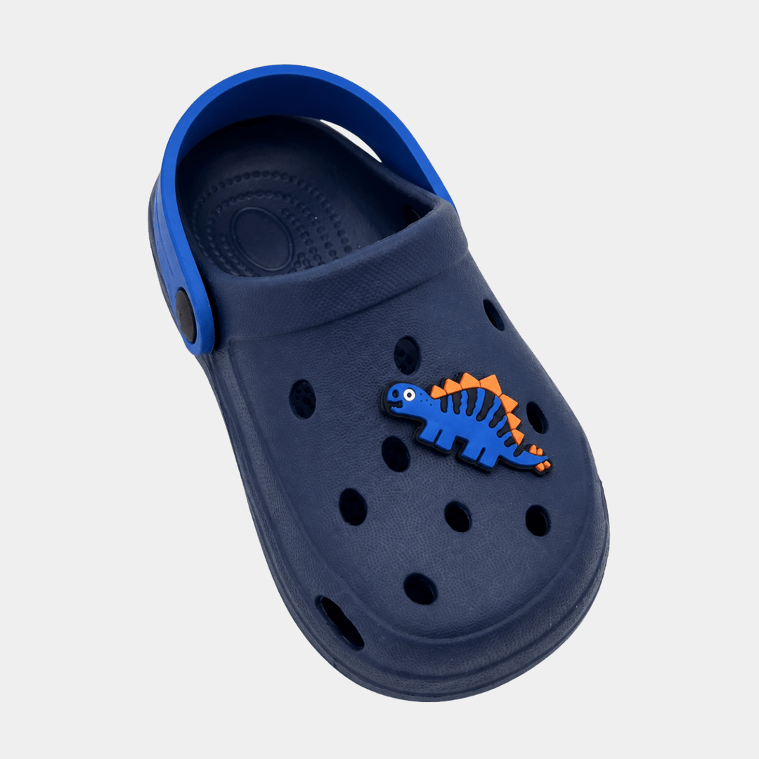 Boys Navy Dino Clogs from You Know Who's