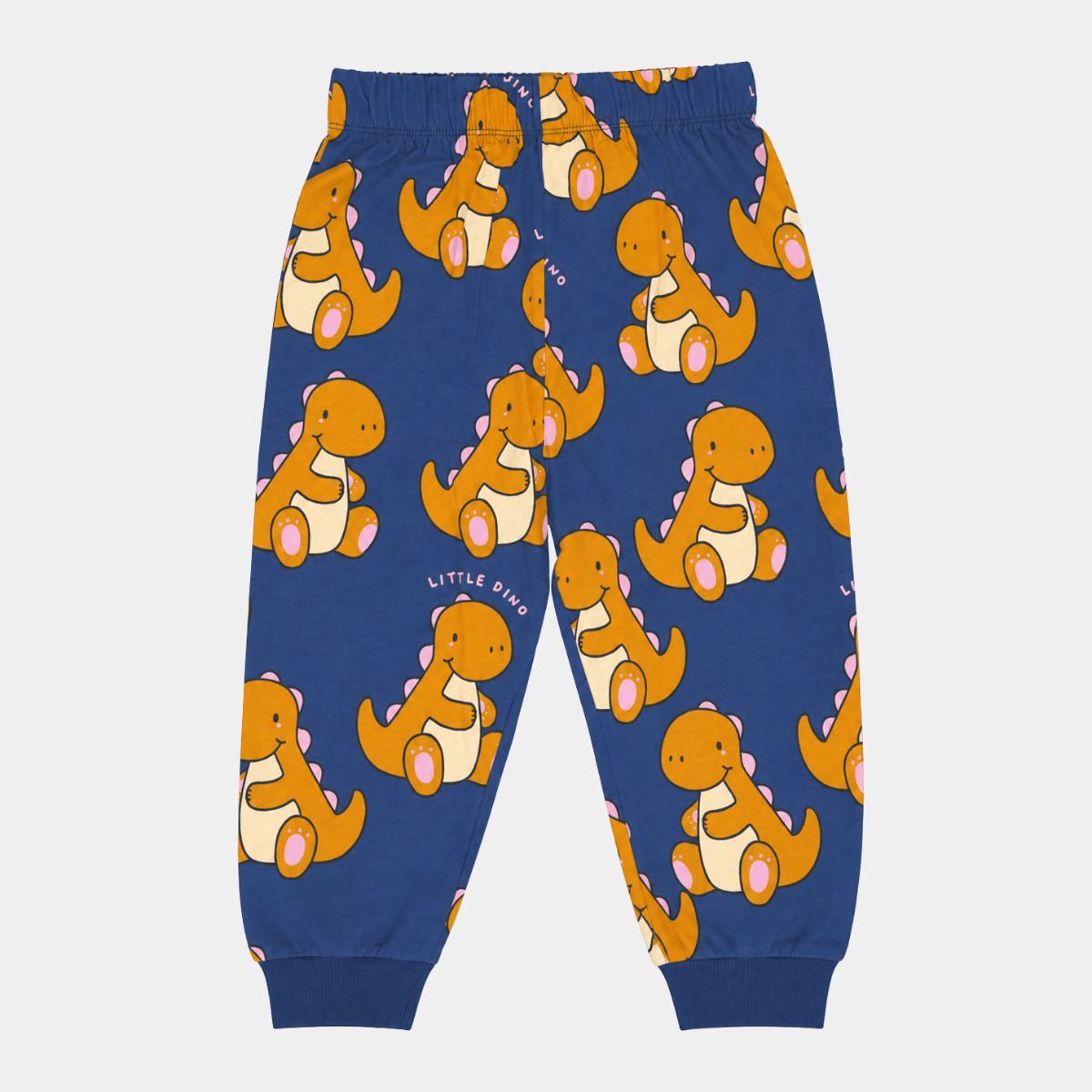 Boys Orange Dino Cuff Joggers from You Know Who's