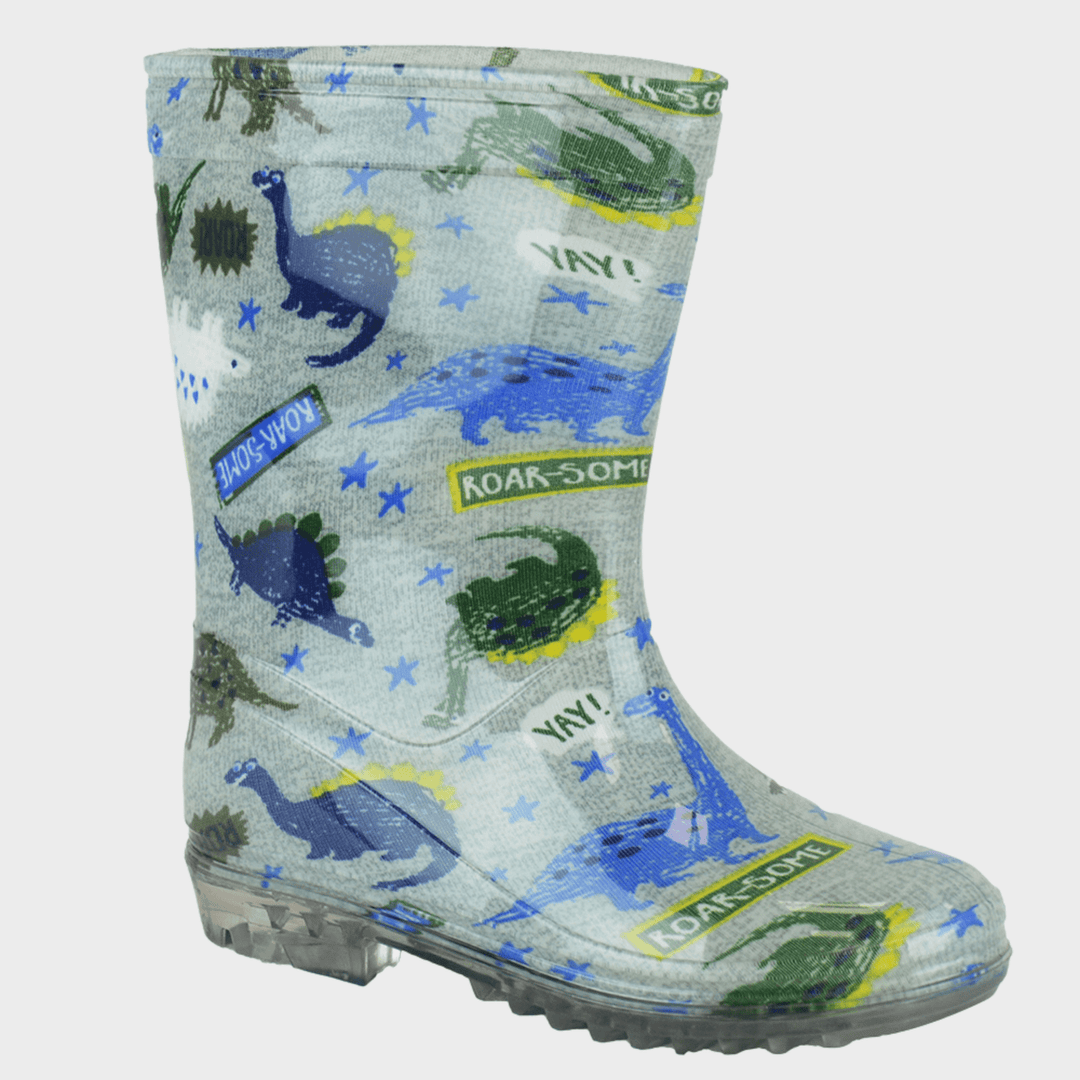 Boys PVC Dino Wellies from You Know Who's