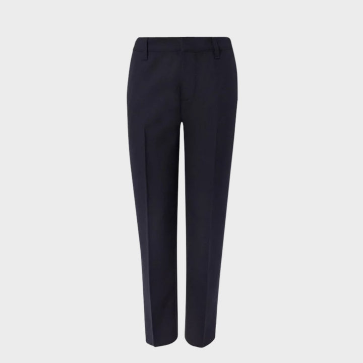 Boys Navy Longer Length School Trousers