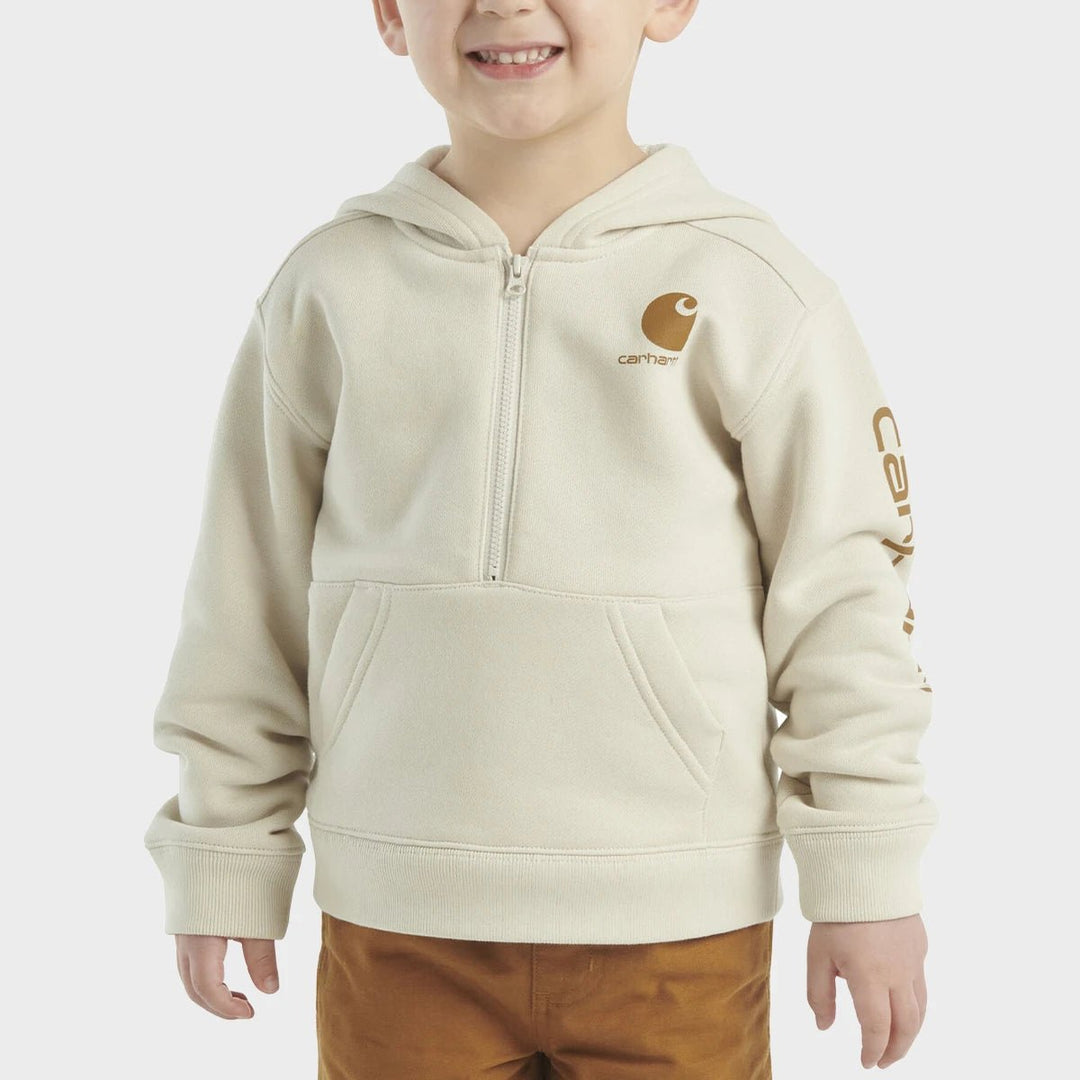 Boys Stone Carhartt 1/4 Zip Hoodie from You Know Who's