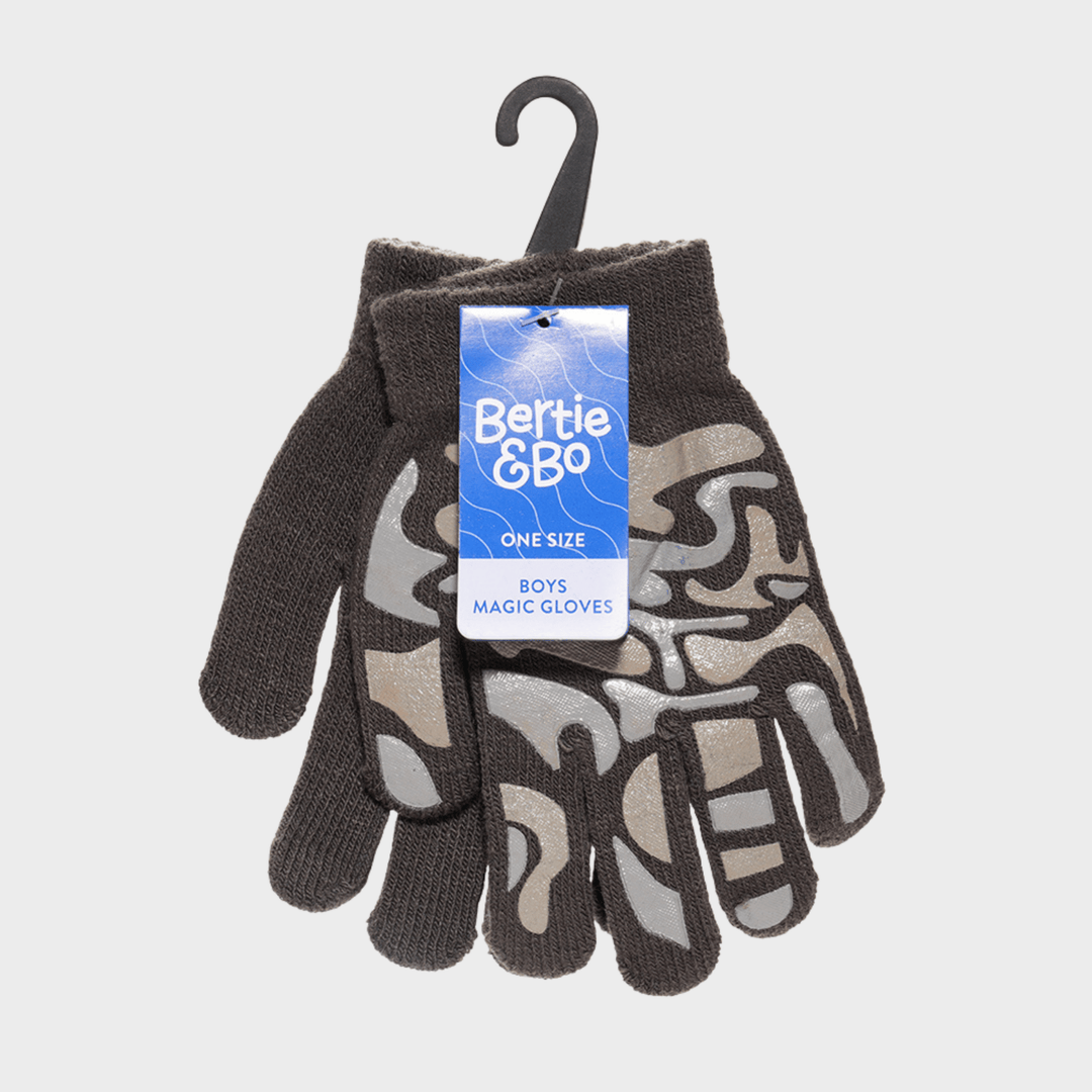 Boys Thermal Camouflage Gripper Gloves - 1 pair from You Know Who's