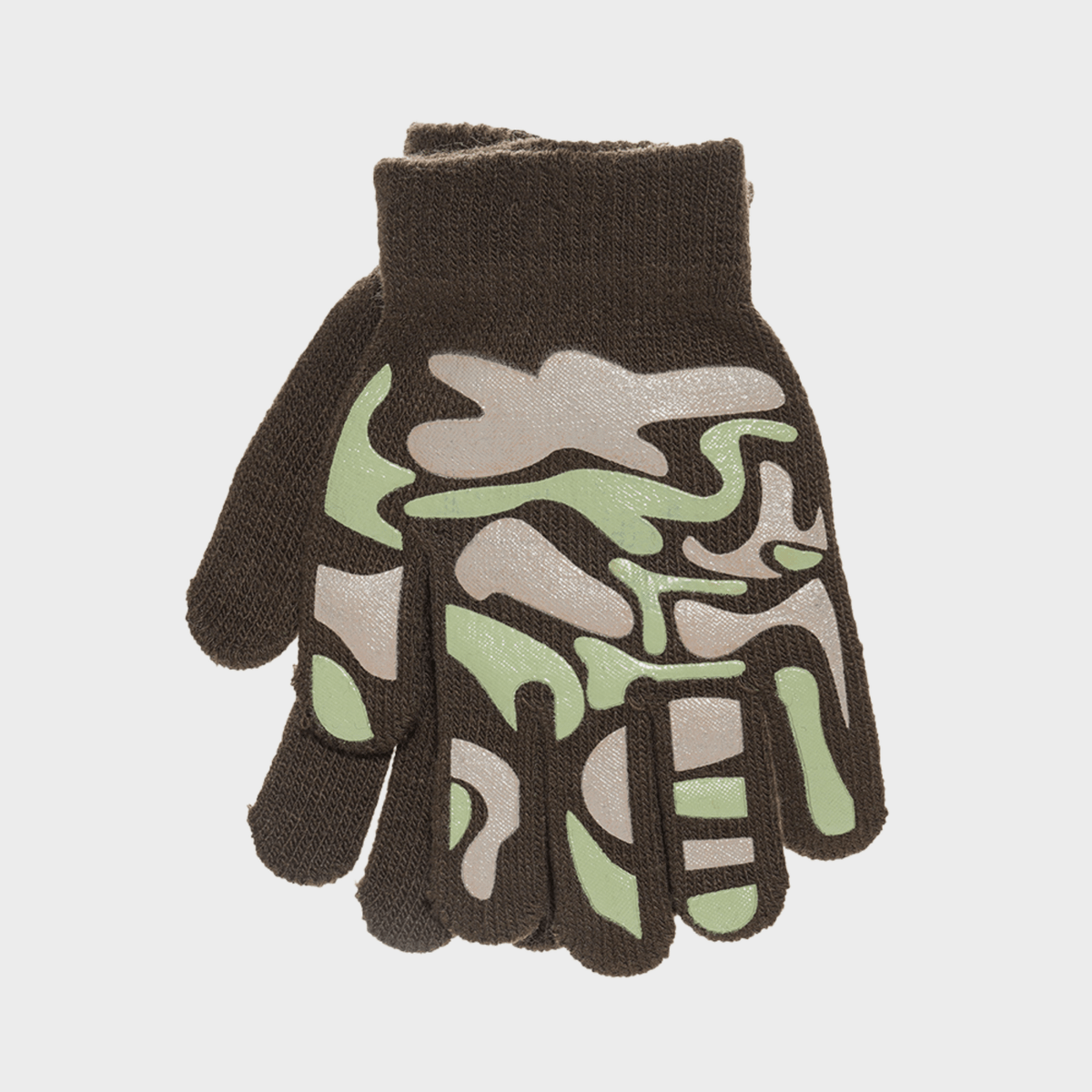 Boys Thermal Camouflage Gripper Gloves - 1 pair from You Know Who's