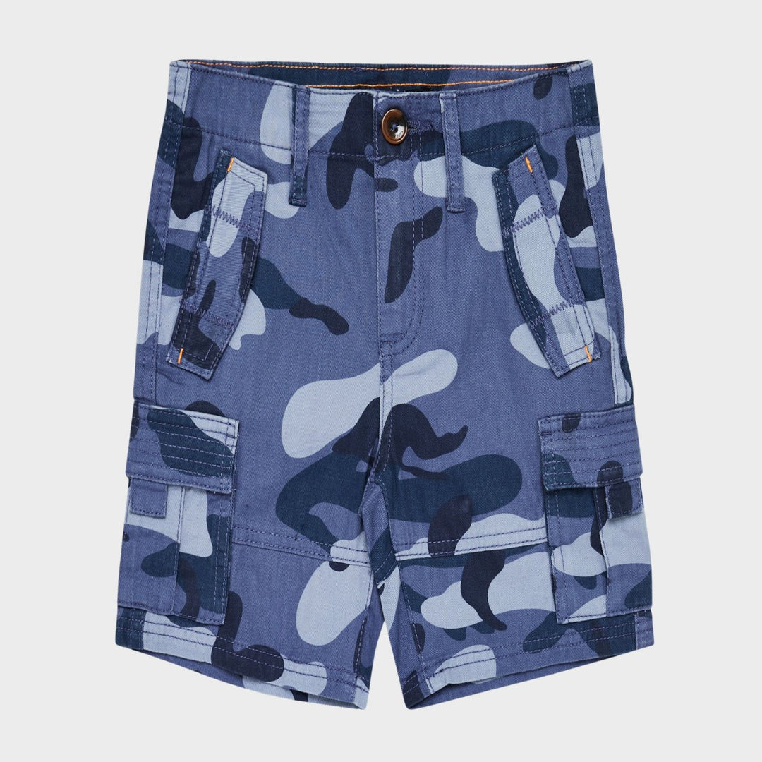 Boys Threadbare Navy Camo Shorts from You Know Who's