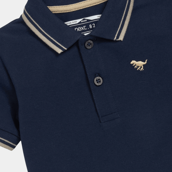 Boys Tipped Collar Dino Polo from You Know Who's