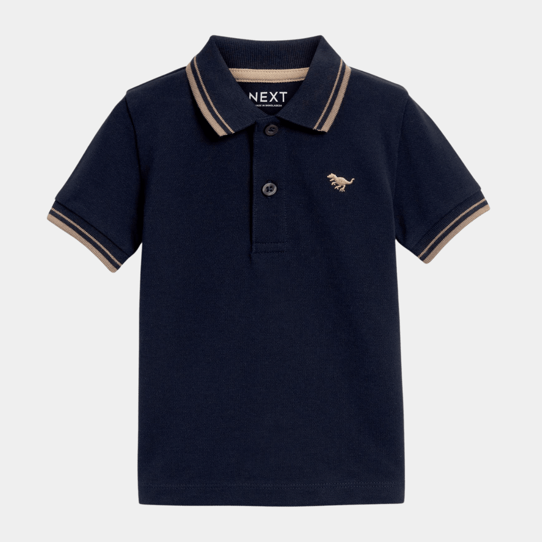 Boys Tipped Collar Dino Polo from You Know Who's