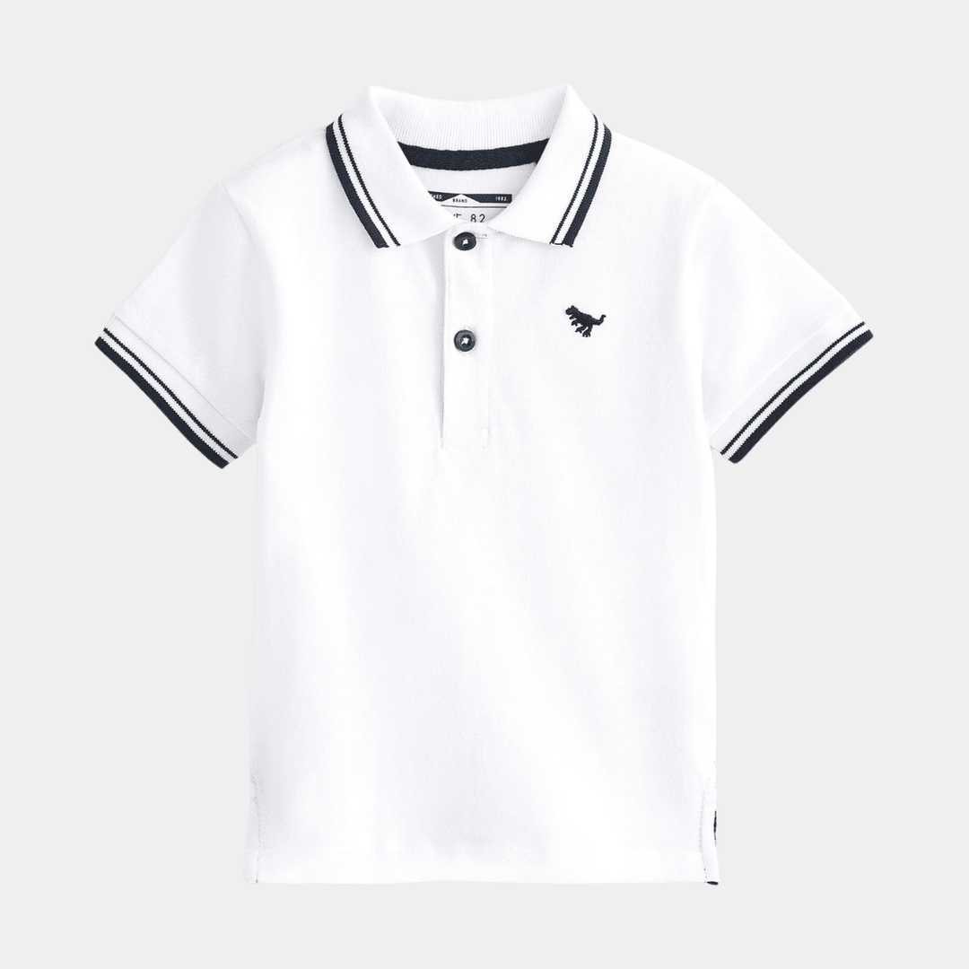 Boys Tipped Collar Dino Polo from You Know Who's