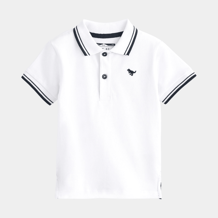 Boys Tipped Collar Dino Polo from You Know Who's