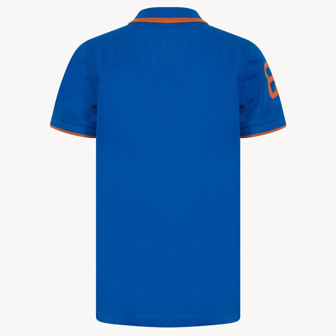 Boys Tokyo Laundry Blue Rubber Badge Polo Shirt from You Know Who's