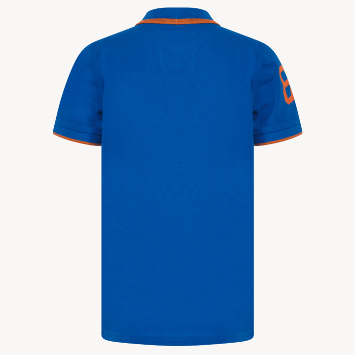 Boys Tokyo Laundry Blue Rubber Badge Polo Shirt from You Know Who's