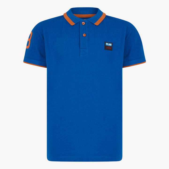 Boys Tokyo Laundry Blue Rubber Badge Polo Shirt from You Know Who's