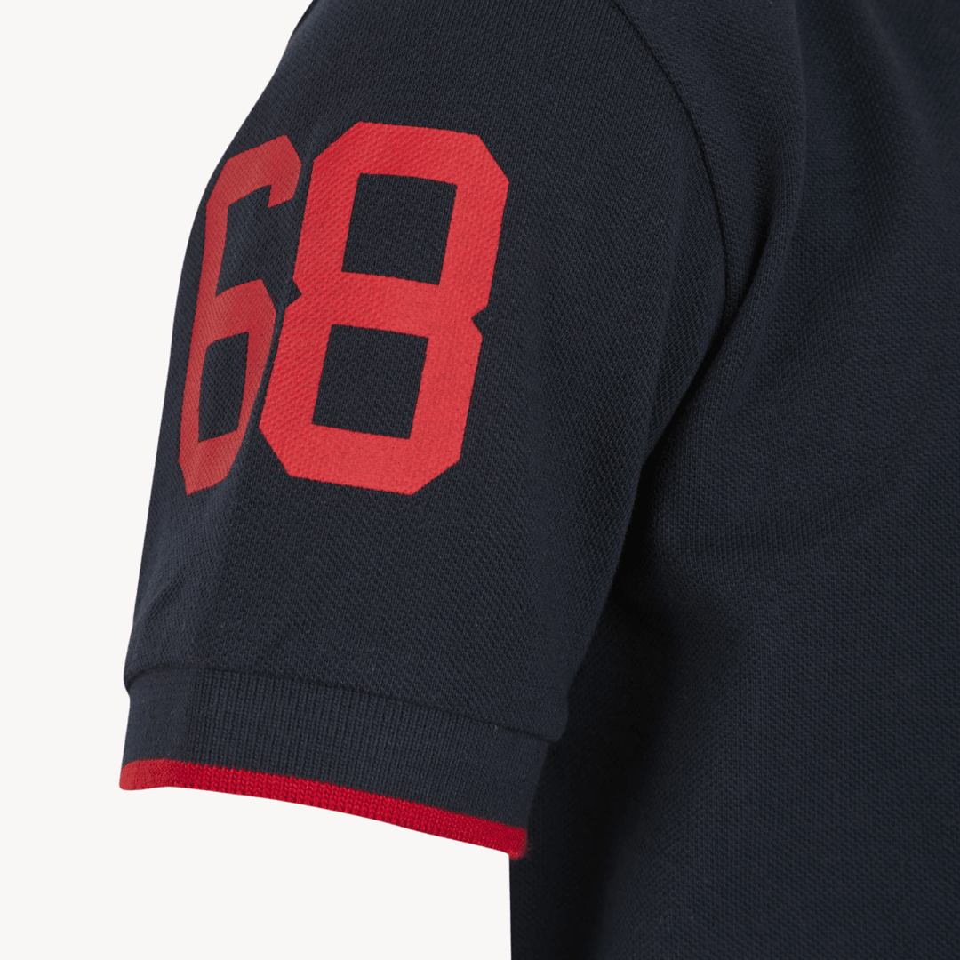 Boys Tokyo Laundry Navy Rubber Badge Polo Shirt from You Know Who's