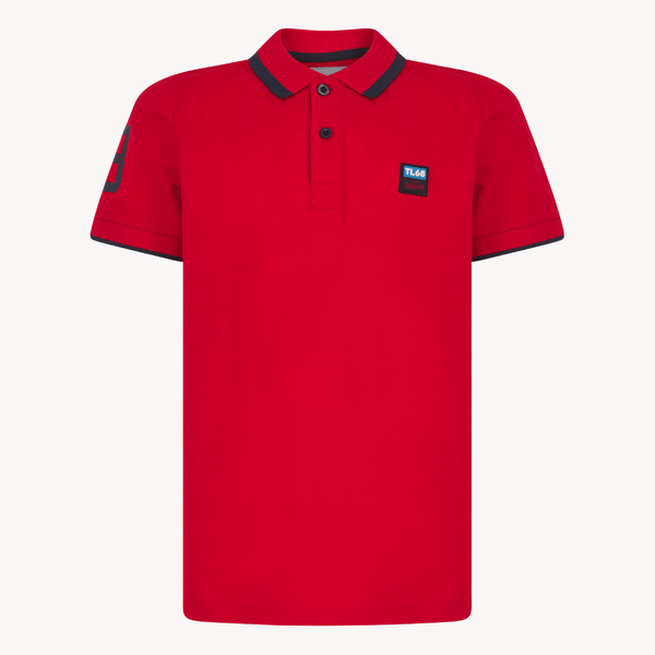 Boys Tokyo Laundry Red Rubber Badge Polo Shirt from You Know Who's