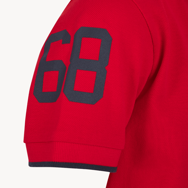 Boys Tokyo Laundry Red Rubber Badge Polo Shirt from You Know Who's