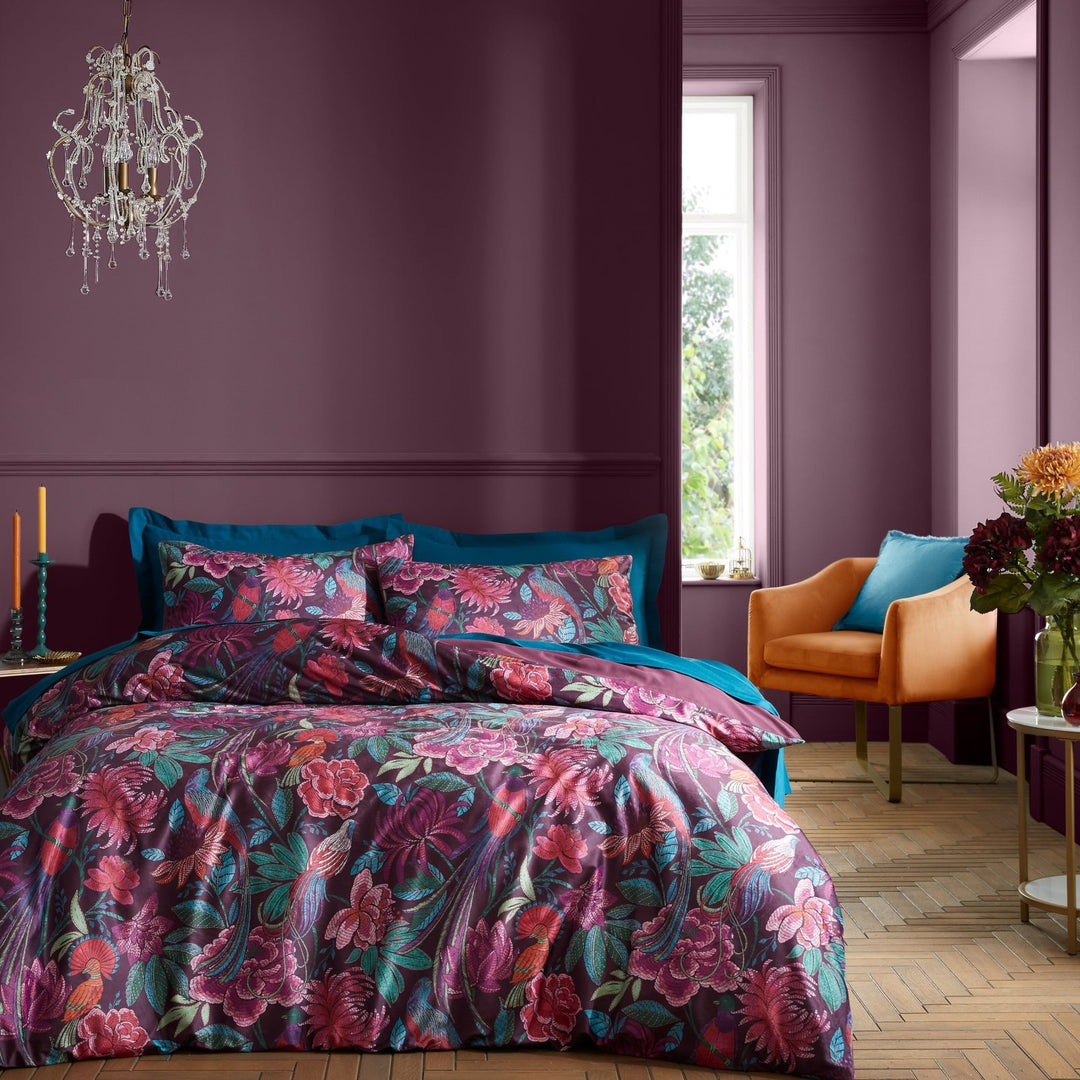 Bridgerton Floral Plum Double Bedding Set from You Know Who's