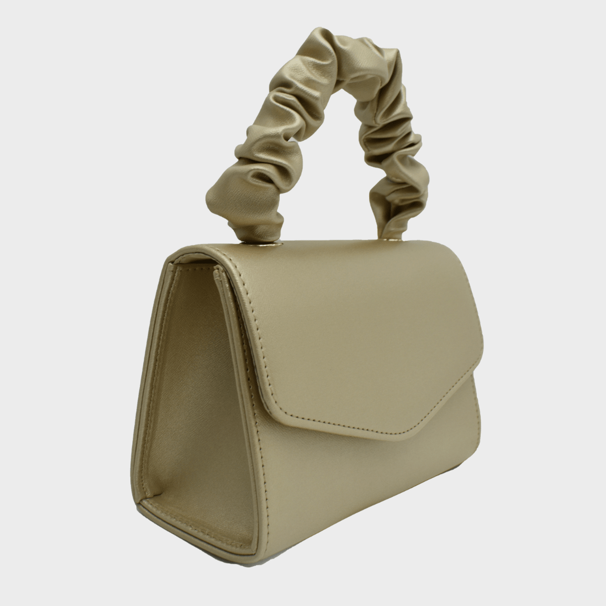Bronze Ruched Handle Small Evening Bag from You Know Who's