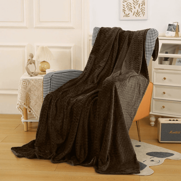 Brown Jacquard Throw 150X200CM from You Know Who's