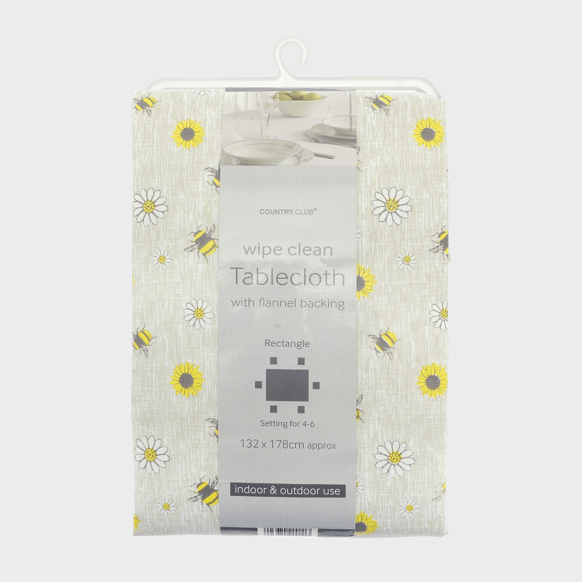 Busy Bee Table Cloth 132x1178cm from You Know Who's