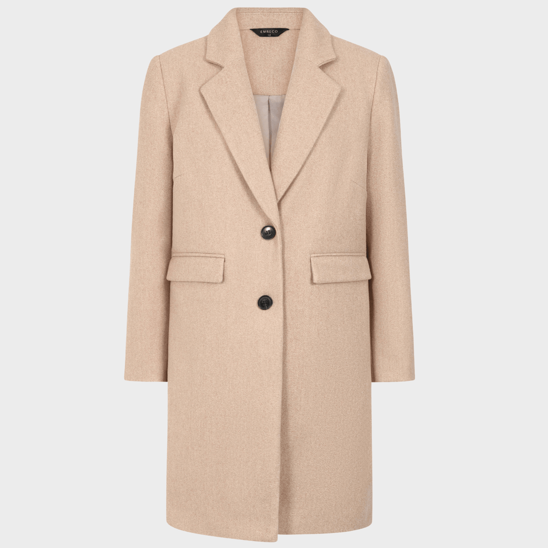 Camel Single Breasted Formal Coat from You Know Who's