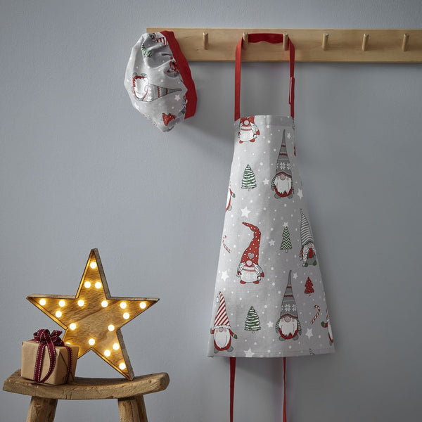 Catherine Lansfield Childrens Christmas Gnomes Apron And Hat Set from You Know Who's