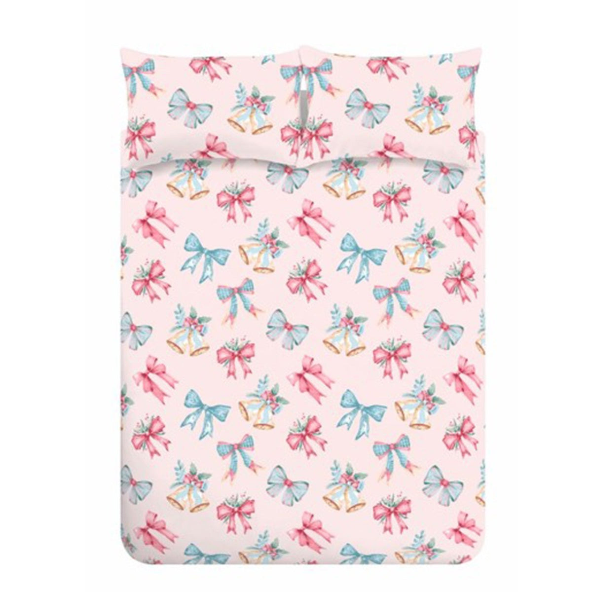 Catherine Lansfield Christmas Bows And Bells King Bedding from You Know Who's
