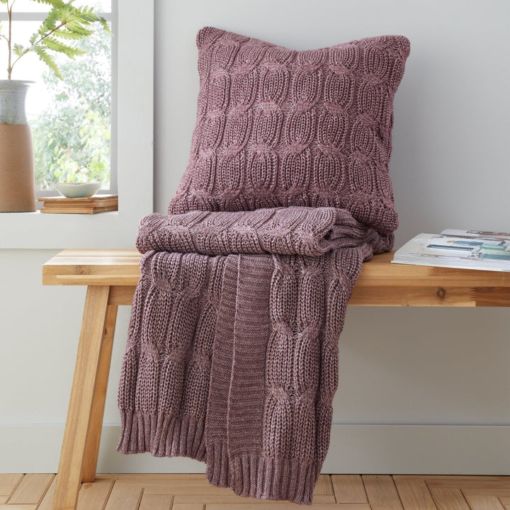 Catherine Lansfield Chunky Marl Cushion 45cmX45cm from You Know Who's
