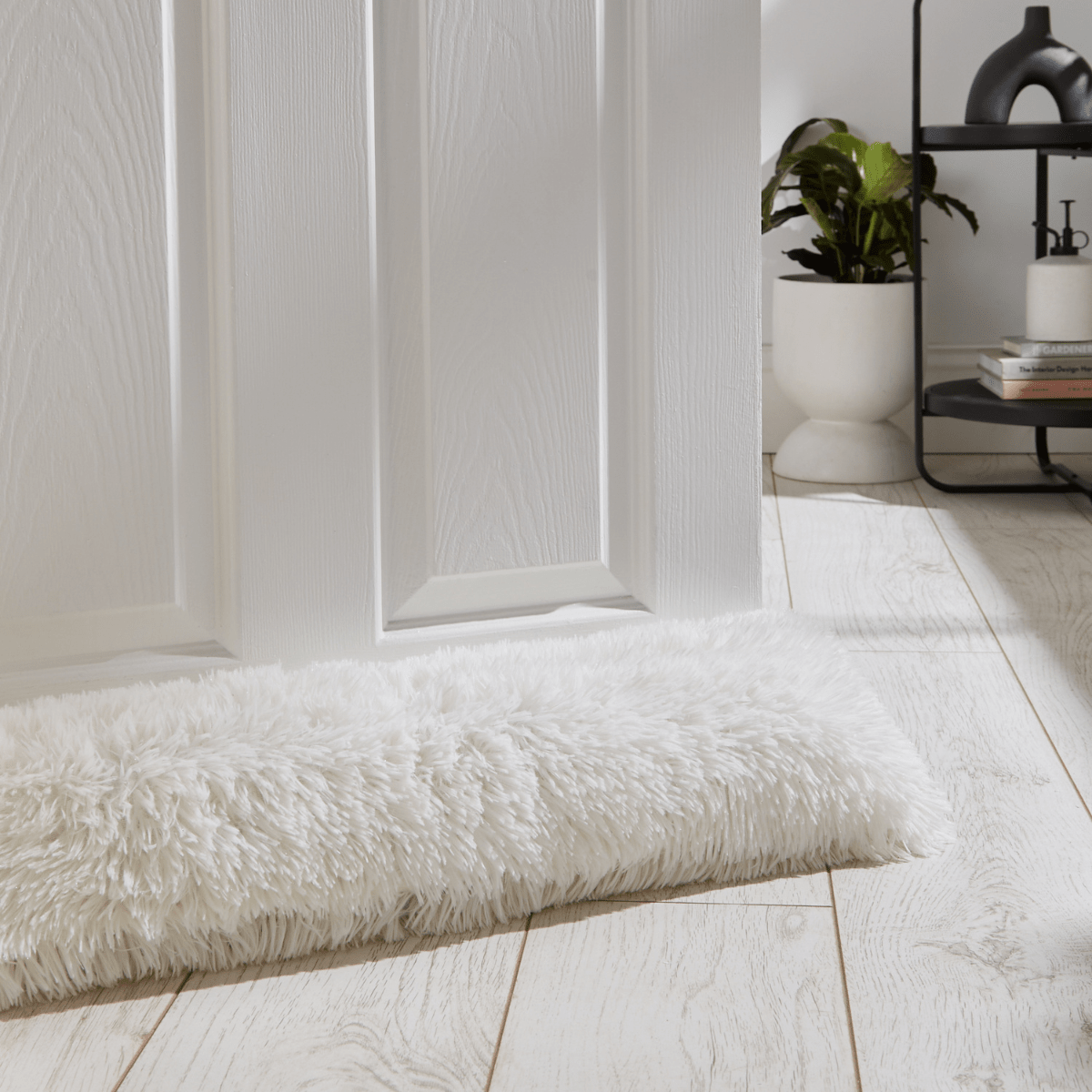 Catherine Lansfield Cuddle Shaggy Draught Excluder Cream from You Know Who's