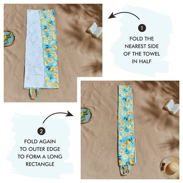 Catherine Lansfield Fold And Go Beach Bag Towel from You Know Who's