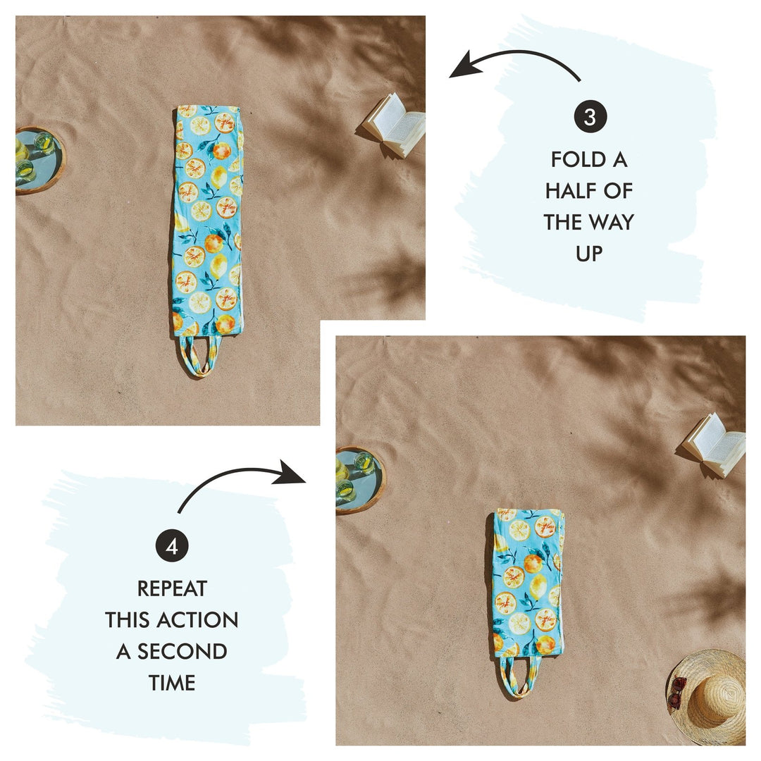 Catherine Lansfield Fold And Go Beach Bag Towel from You Know Who's